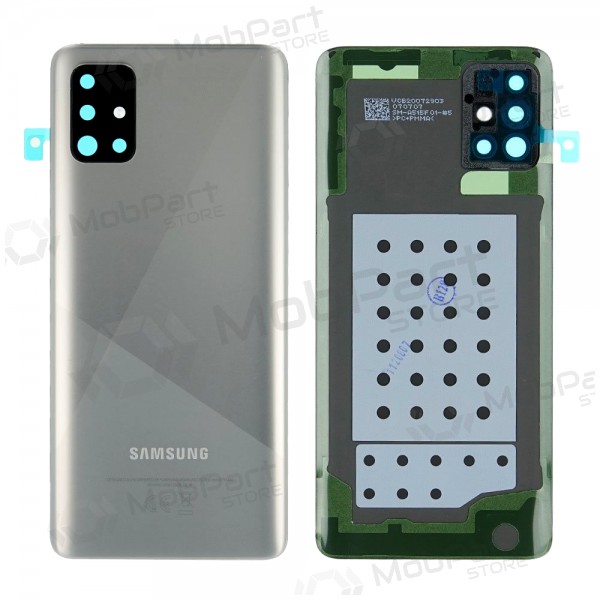 Samsung A515 Galaxy A51 2020 πίσω κάλυμμα μπαταρίας ασήμι (Haze Crush Silver) (service pack) (γνησια)