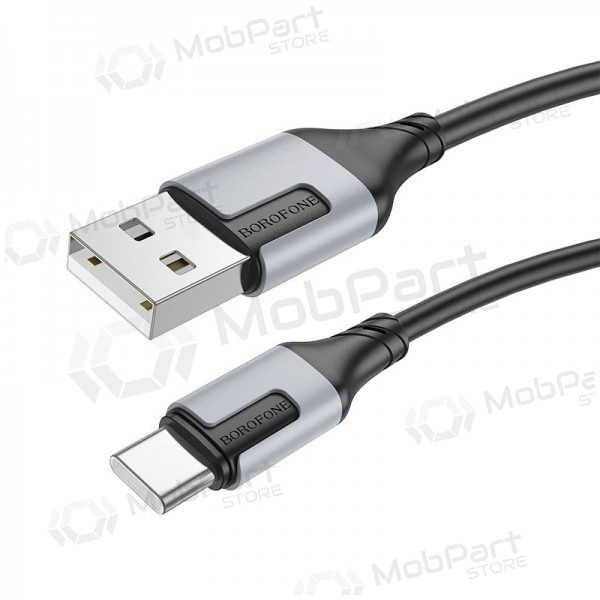 USB καλώδιο Borofone BX101 USB-A to USB-C 1.0m μαύρος