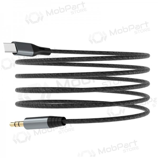 Καλώδιο ήχου Dudao L11ProT USB-C σε 3.5 mm 1 m μαύρο