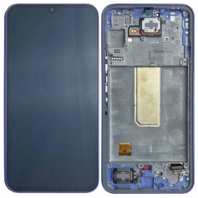 Οθόνη Samsung Galaxy A34 5G (μοβ) (με πλαίσιο) (γνήσια)