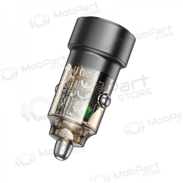Φορτιστής automobilinis Borofone BZ20 PD20W+QC3.0 38W μαύρος