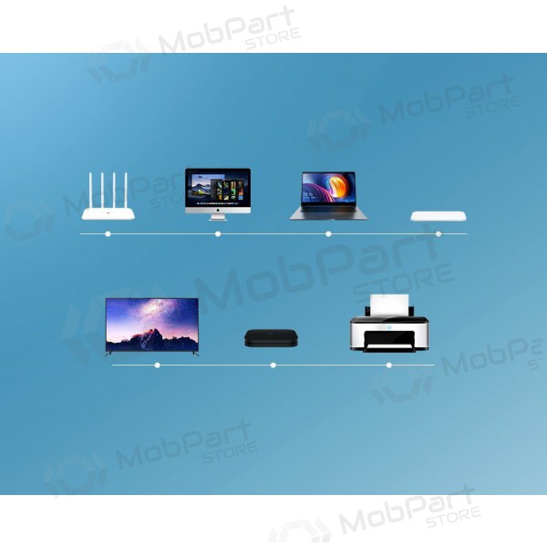 Καλώδιο Ugreen RJ45 Cat 6 UTP 1000Mbps 1.0m (μαύρος)