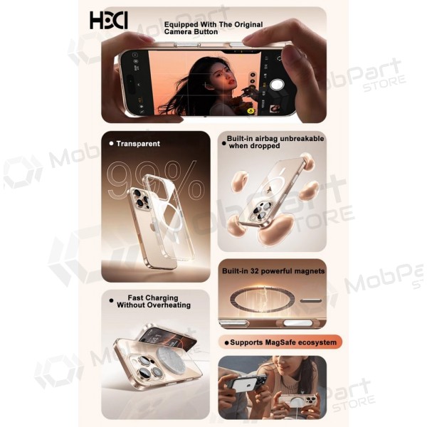 Θήκη Apple iPhone 16 - HDD Clear MagSafe Case (διαφανής)