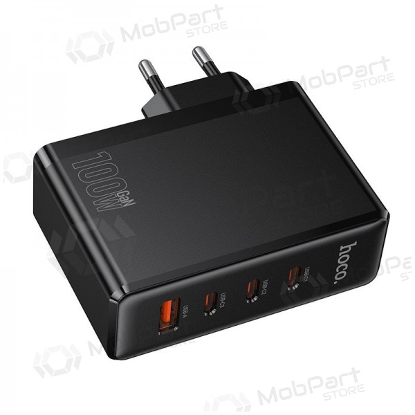 Φορτιστής τηλεφώνου Hoco N85 100 W 3x USB-C + USB-A μαύρος