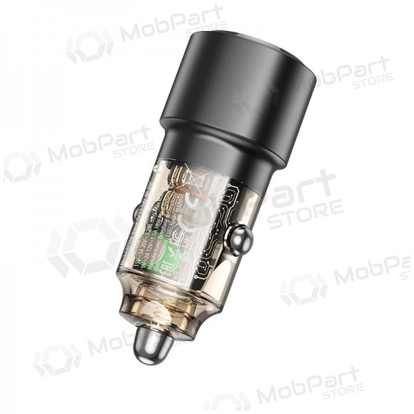 Φορτιστής αυτοκινήτου τηλεφώνου Borofone BZ20A 83 W PD QC 3.0 USB-C + USB-A μαύρος