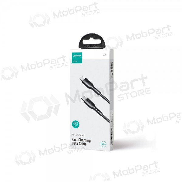 USB καλώδιο Joyroom SA26-CC3 USB-C to USB-C 60W 1.0m μαύρος