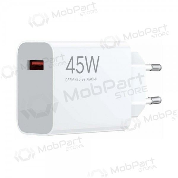 Φορτιστής τηλεφώνου Xiaomi turbo charging power adapter BHR07SLEU 45 w usb-a pd λευκός.
