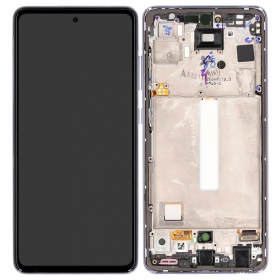 Samsung Galaxy A52S οθόνη (μωβ) (με πλαίσιο) (γνησια)