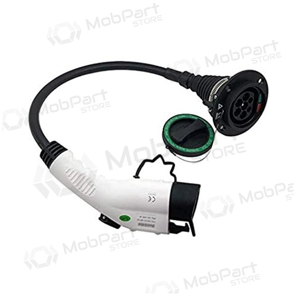 Elektromobilio προσαρμογέας Duosida, Type 1 (Female) - Type 2 (Male)