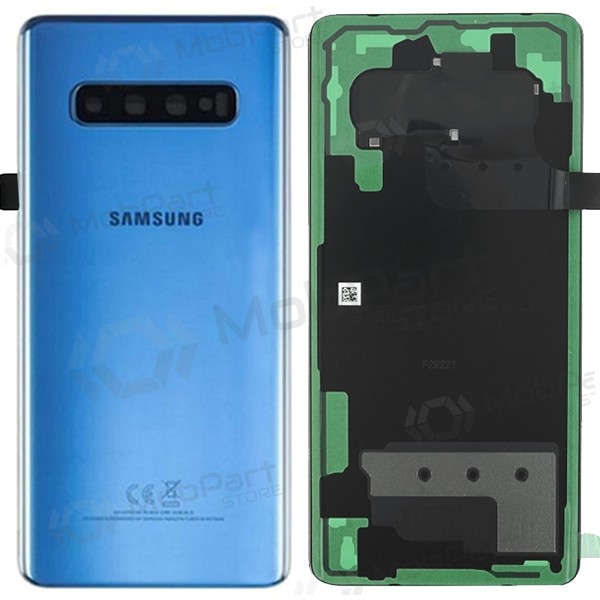 Samsung G975 Galaxy S10 Plus πίσω κάλυμμα μπαταρίας μπλε (Prism Blue) (μεταχειρισμένος grade C, γνησια)