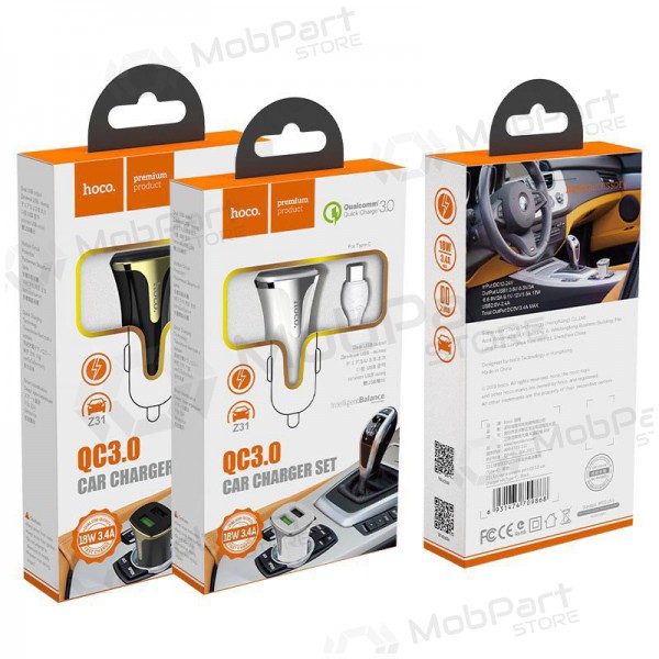 Φορτιστης αυτοκινητου HOCO Z31 USB + 