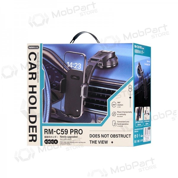 Θήκη τηλεφώνου αυτοκινήτου Remax RM-C59 PRO (dashboard) μαύρος