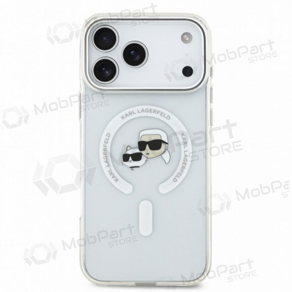 Θήκη Apple iPhone 18 Pro - Karl Lagerfeld IML K&CH Heads Metal Frame MagSafe (διαφανής)