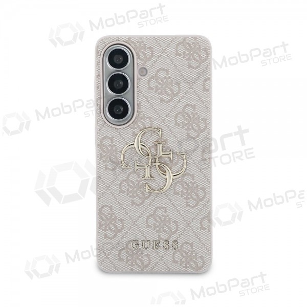 Θήκη Samsung Galaxy S26 - Guess PU 4G Metal Logo (ροζ)