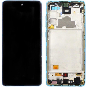 Samsung Galaxy A72 οθόνη (μπλε) (με πλαίσιο) (γνησια)