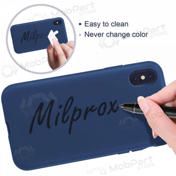 Θήκη Apple iPhone 13 Pro - Liquid Silicone 1.5mm (σκούρο μπλε)