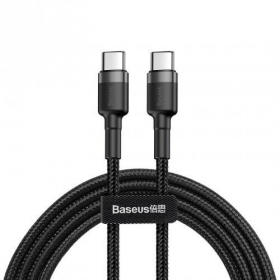 Καλώδιο Baseus Cafule PD Type-C - Type-C 3.0A 60W (γκρί-μαύρος) 1.0m CATKLF-GG1