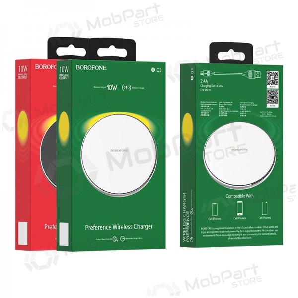 Φορτιστής ασύρματος Borofone BQ3 (10W) (μαύρος)