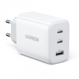 Φορτιστής buitinis Ugreen CD275 2xUSB-C/USB-A 65W άσπρο
