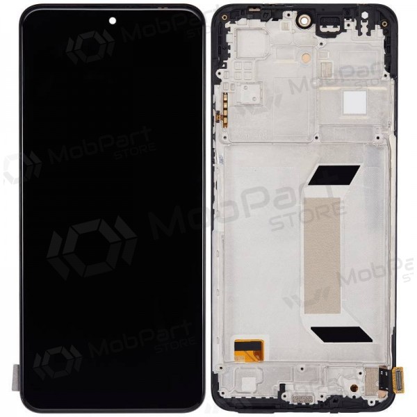 Οθόνη Ανταλλακτικό για Xiaomi Redmi Note 12 5G / Poco X5 5G, Μαύρη, με Πλαίσιο, OLED