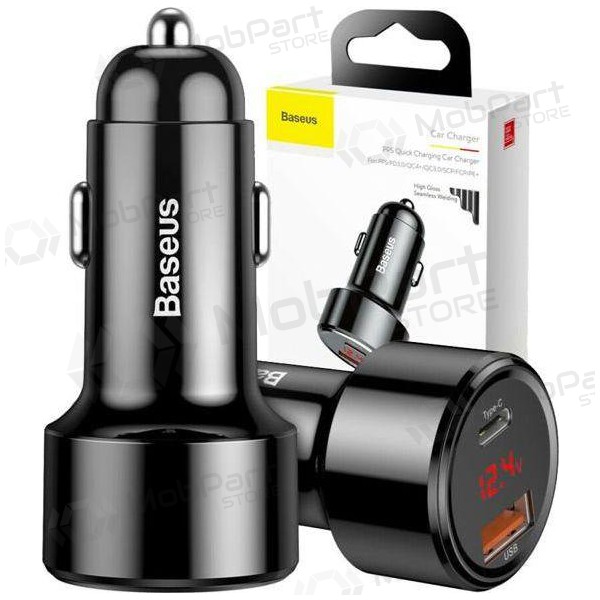 Φορτιστής automobilinis Baseus Series x 2 USB Quick Charge 45W CCMLC20C-01 (μαύρος)