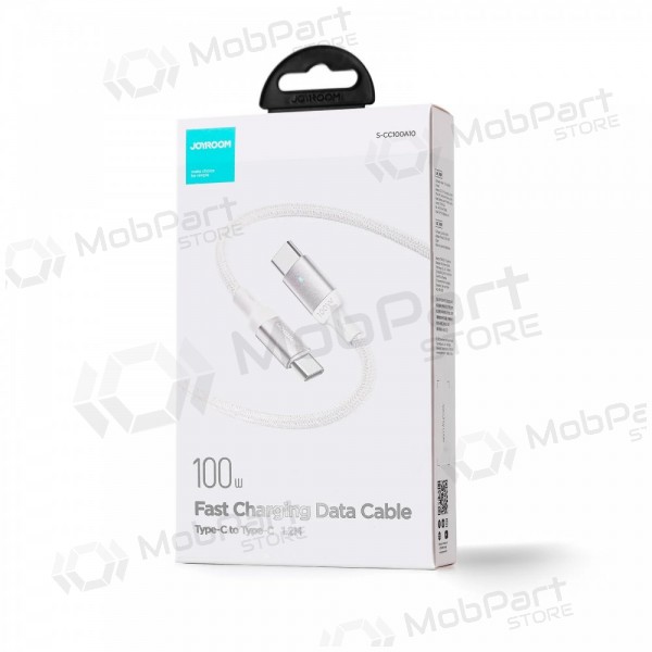 USB καλώδιο Joyroom S-CC100A10 Type-C to Type-C 100W 1.2m άσπρο