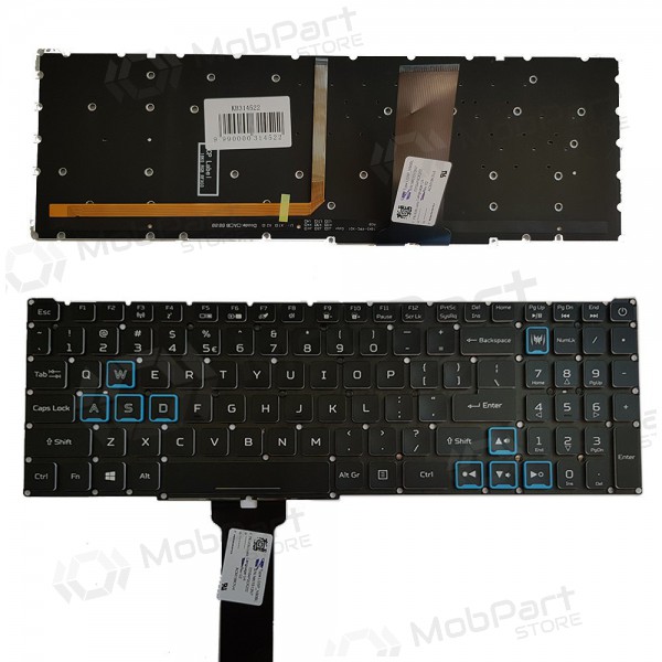 ACER PH315-52, PH317-53, PH317-53-7777 πληκτρολόγιο (US) (με φωτισμό)