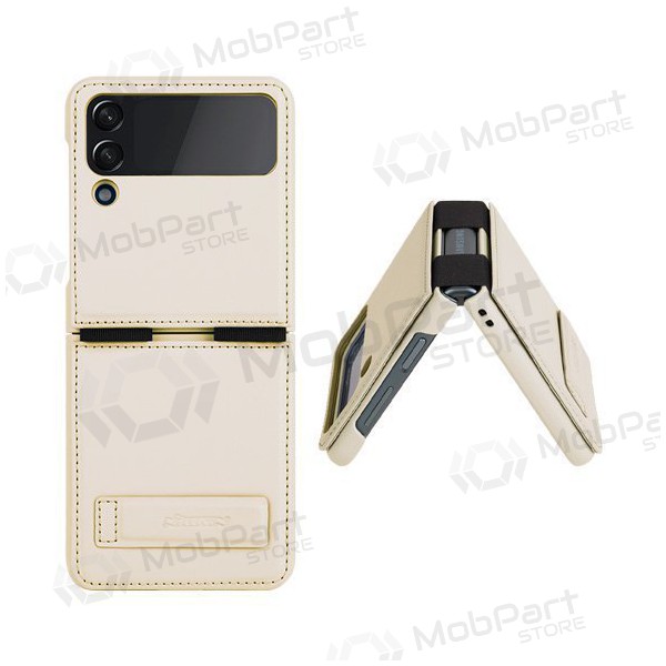 Θήκη Samsung Galaxy Z Flip4 - Nillkin Leather (χρυσό)