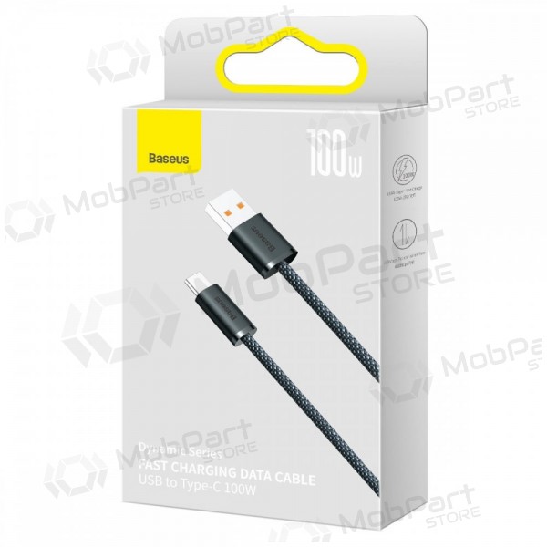 USB καλώδιο Baseus Dynamic 100W USB-A to Type-C 1.0m γκρί CALD000616