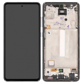 Οθόνη Samsung Galaxy A52 (μαύρη) (με πλαίσιο) (γνήσια)