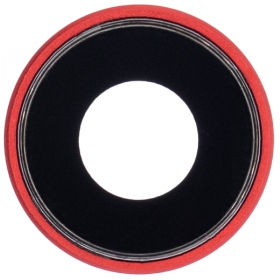 Apple iPhone XR τζαμάκι κάμερας (το κόκκινο) (με πλαίσιο)