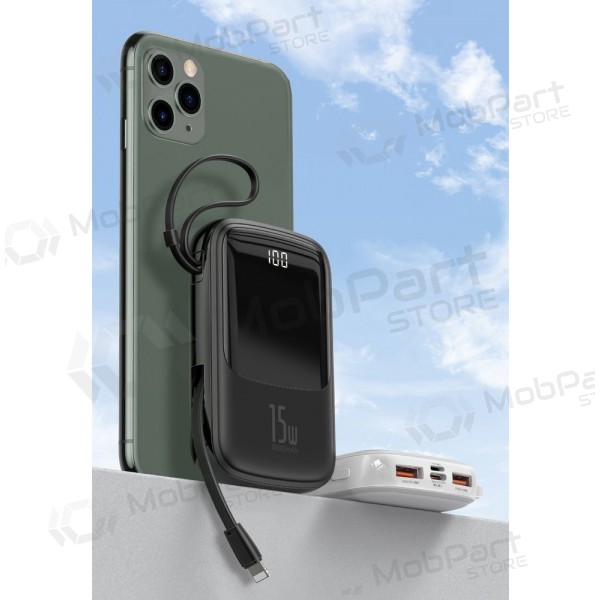 Εξωτερική μπαταρία Power Bank Baseus Q Pow With Type-C Cable 10000mAh μαύρος PPQD-A01