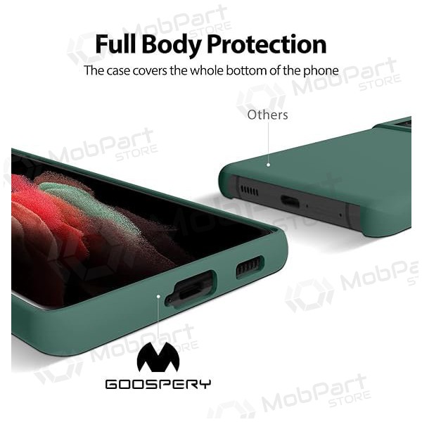 Θήκη Apple iPhone 16 Plus Mercury - Silicone Case (σκούρο πράσινο)