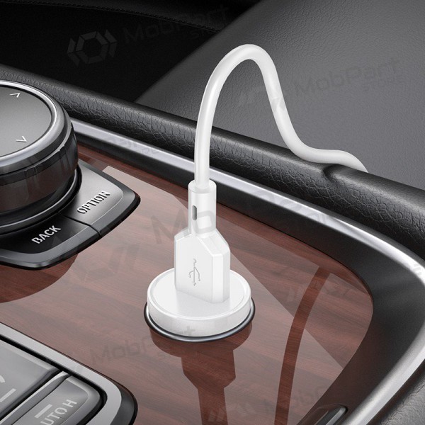 Φορτιστής automobilinis Borofone BZ18 Quick Charge 3.0 18W + Type-C (άσπρο)