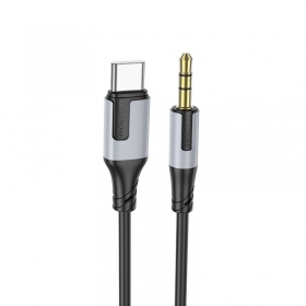 Audio καλώδιο Borofone BL19 USB-C to 3,5mm μαύρος