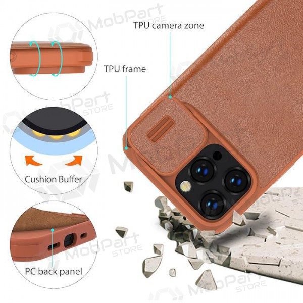 Θήκη Apple iPhone 14 - Nillkin Leather (καφέ)