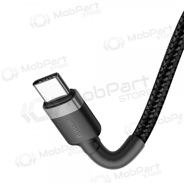 USB καλώδιο Baseus Cafule PD60W Type-C 2.0m γκρί-μαύρος CATKLF-HG1