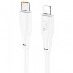 Καλώδιο Lightning Hoco X93 USB-C σε Lightning 2 m PD 20 W λευκό
