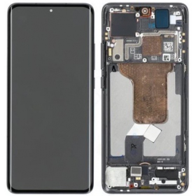 Xiaomi 12 5G / 12X / 12S οθόνη (μαύρος) (με πλαίσιο) (γνησια)