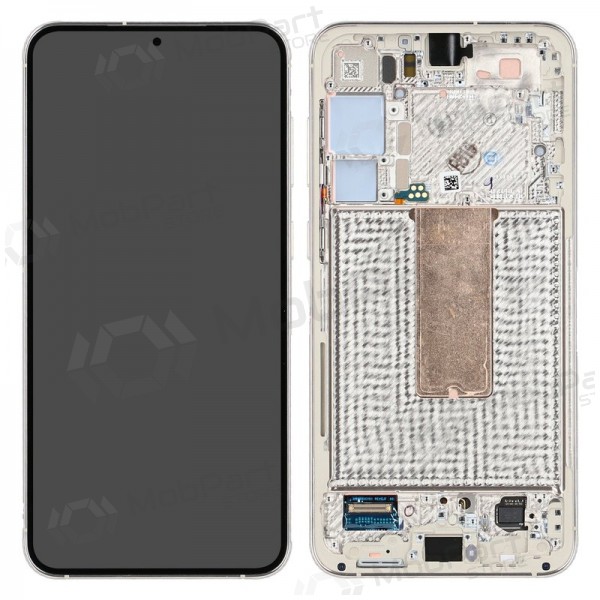 Samsung Galaxy S23+ οθόνη (kreminė) (με πλαίσιο) (γνησια)