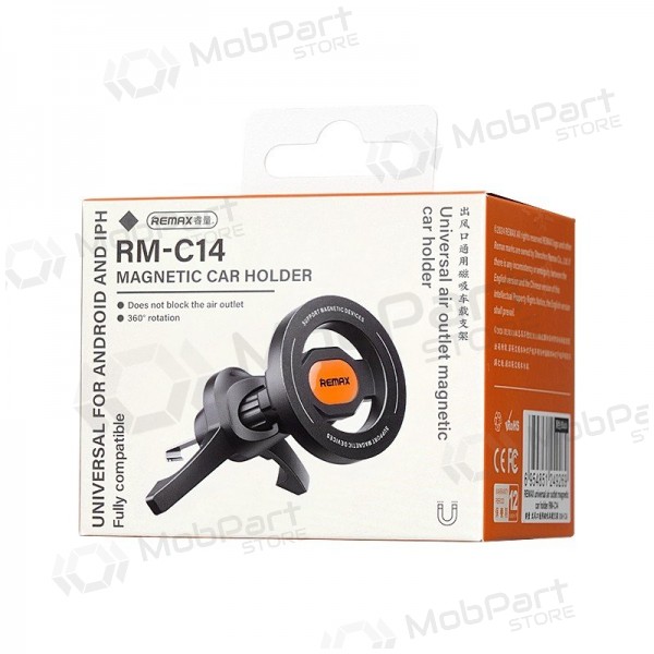 Θήκη τηλεφώνου αυτοκινήτου Remax RM-C14 MagSafe (air vent) μαύρος