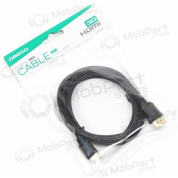 OMEGA HDMI-miniHDMI καλώδιο (v.1.4 4K) 1,8M (μαύρος)