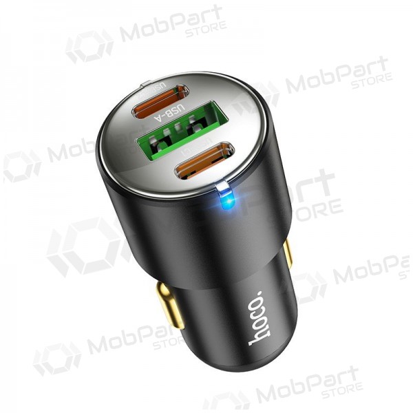 Φορτιστής αυτοκινήτου Hoco NZ6 45 W PD 2x USB-C + USB-A μαύρος