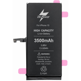 Μπαταρία Apple iPhone 15, συσσωρευτής Di-Power 3500 mAh (αυξημένης χωρητικότητας)