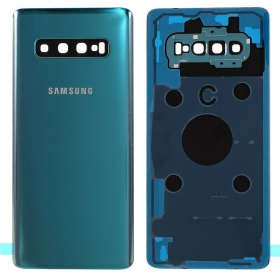 Samsung G975 Galaxy S10 Plus πίσω κάλυμμα μπαταρίας πράσινος (Prism Green) (μεταχειρισμένος grade B, γνησια)