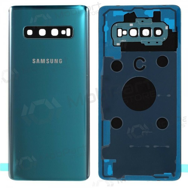 Samsung G975 Galaxy S10 Plus πίσω κάλυμμα μπαταρίας πράσινος (Prism Green) (μεταχειρισμένος grade B, γνησια)