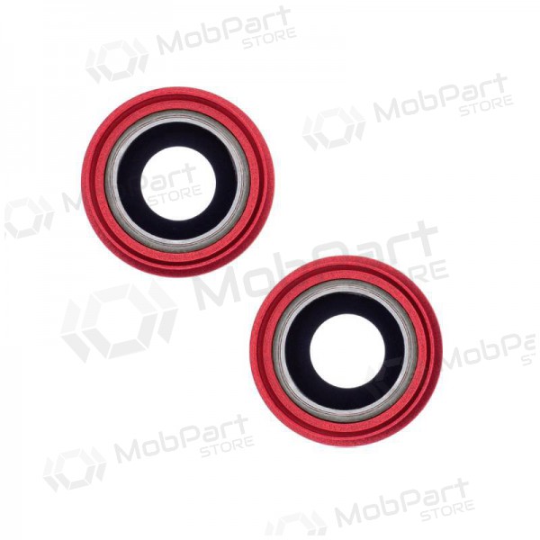 Apple iPhone 13 τζαμάκι κάμερας (2τεμ) (το κόκκινο) (με πλαίσιο)