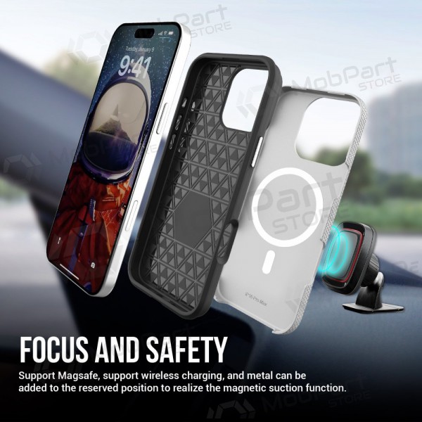 Apple iPhone 16 θήκη „Perfectionists“ (ασήμι)