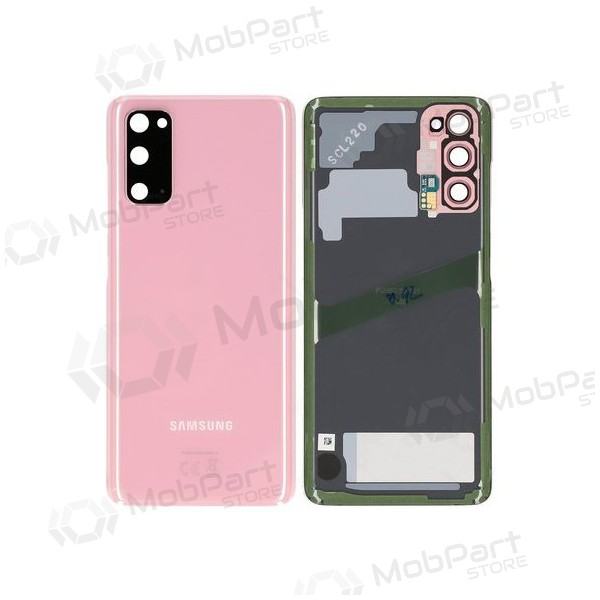 Samsung G981F / G980 Galaxy S20 πίσω κάλυμμα μπαταρίας ροζ (Cloud Pink) (μεταχειρισμένος grade C, γνησια)