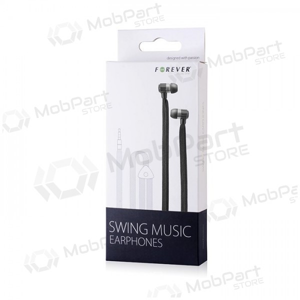 Handsfree ακουστικα Forever Swing Music 3,5mm (μαύρος)